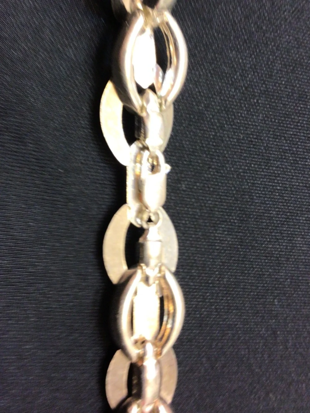 Stylish Sterling Silver Oval Link Bracelet 925 Italy